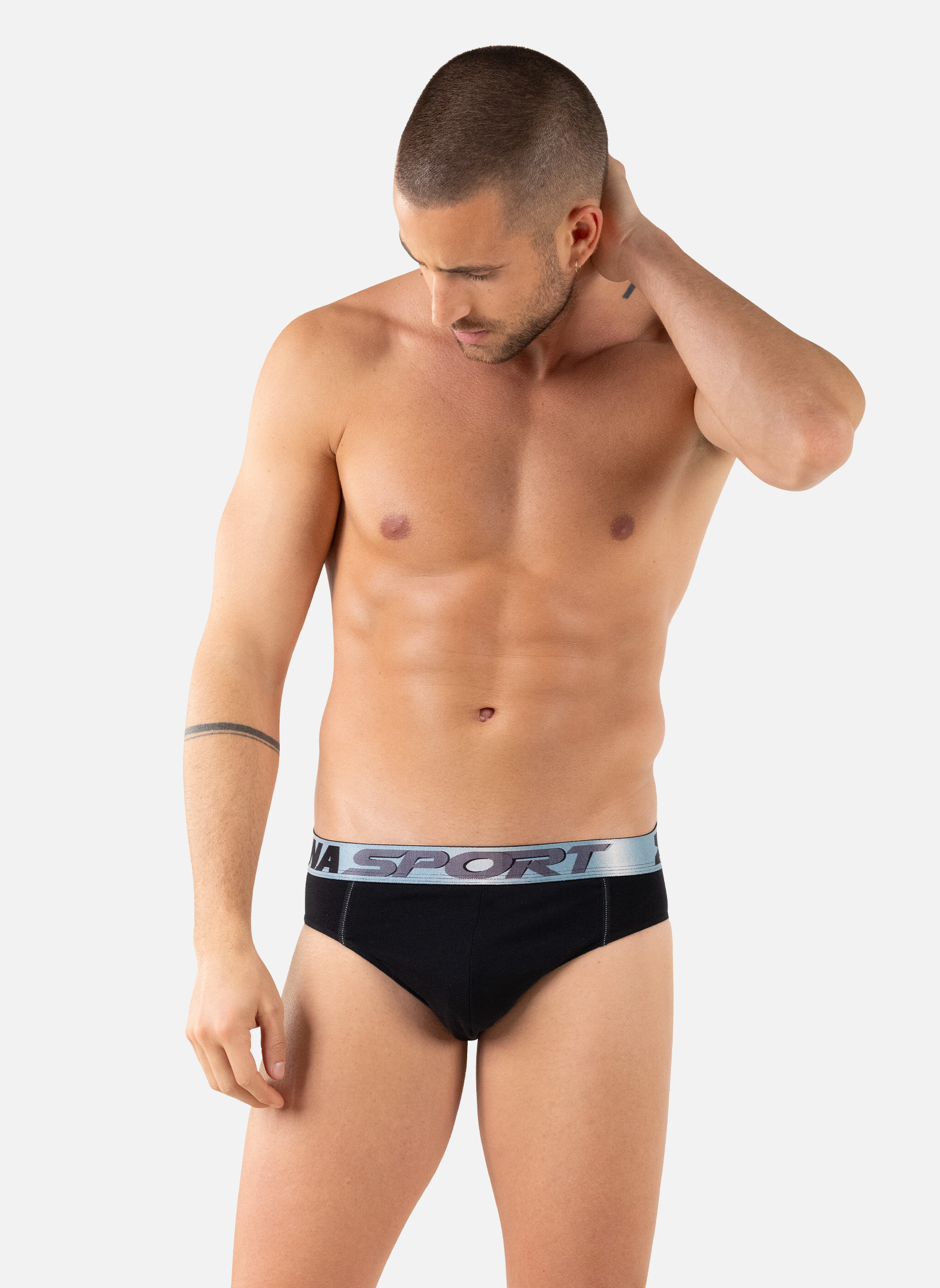 Slips ODOR CONTROL homme noir ATHENA Slips ODOR CONTROL homme noir Noir