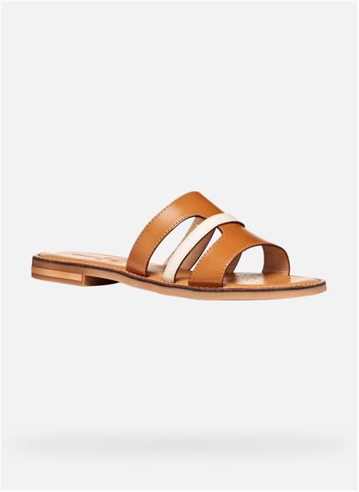 Geox Sandales D MADDALUSIAC femme blanc