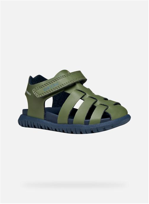 Geox Sandales B SANDAL FUSBETTO BOY garçon vert