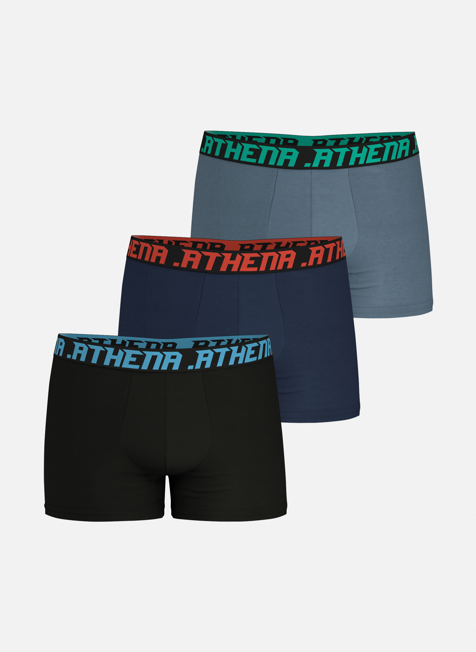 Slips TRIO ESSENTIEL homme multicolore ATHENA Slips TRIO ESSENTIEL homme multicolore Multicouleur