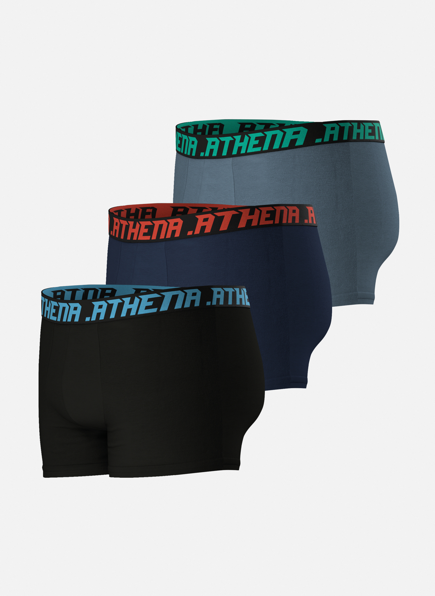 Slips TRIO ESSENTIEL homme multicolore ATHENA Slips TRIO ESSENTIEL homme multicolore Multicouleur