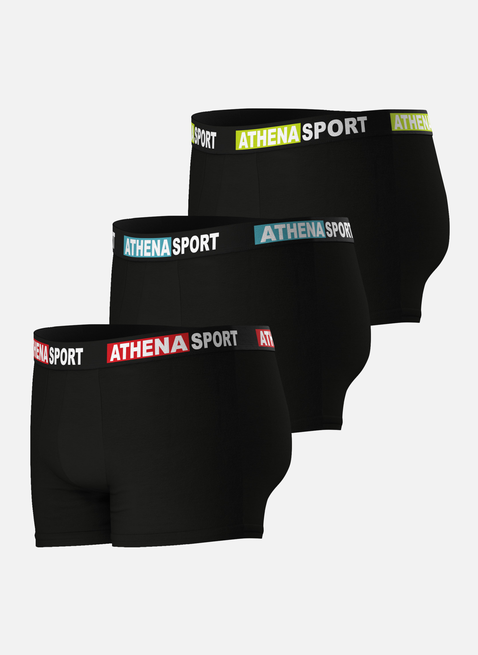 Slips DAILY SPORT homme noir ATHENA Slips DAILY SPORT homme noir Noir