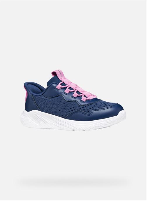 Geox Baskets basses J SPRINTYE FAST IN GIRL fille bleu