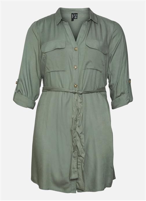 Vero Moda Curve Robes Robe courte fluide - 10270759 femme vert