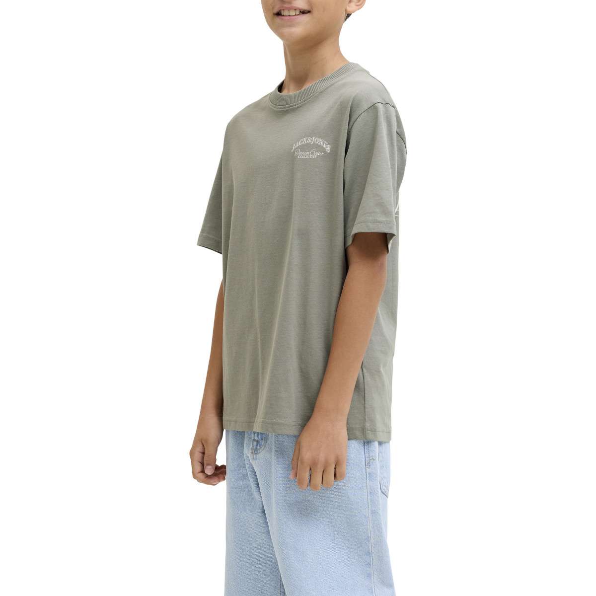 Tee-shirts T-shirt coton - 12269310 garçon vert Jack & Jones Tee-shirts T-shirt coton - 12269310 garçon vert Vert
