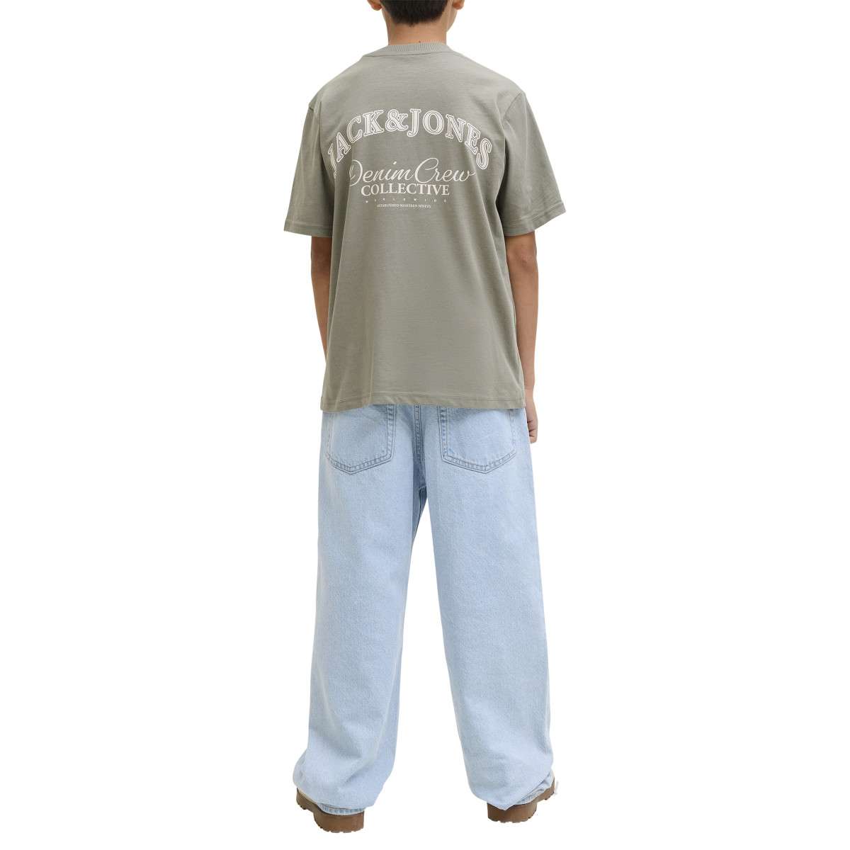 Tee-shirts T-shirt coton - 12269310 garçon vert Jack & Jones Tee-shirts T-shirt coton - 12269310 garçon vert Vert