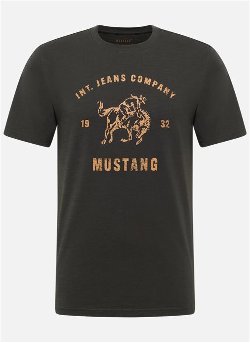 MUSTANG Tee-shirts T-shirt coton col rond droit - 1017388 homme noir