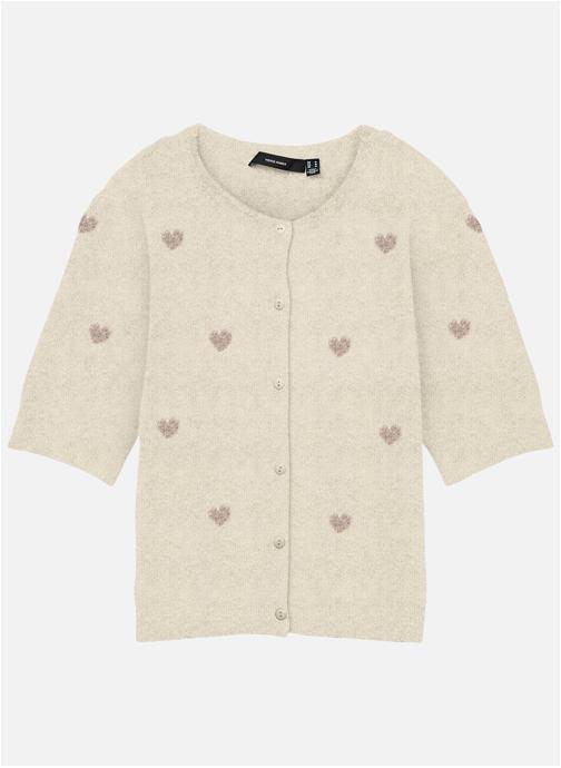 Vero Moda Gilets Gilet à motifs droite - 10330795 femme beige