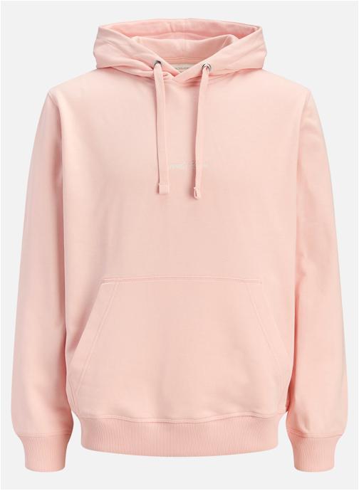 Jack & Jones Sweats à capuche Sweat coton col à capuche droit - 12282861 homme rose