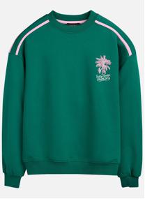 Sweats à capuche Sweat coton mélangé col rond ample - 50807806D fille vert Teddy Smith Sweats à capuche Sweat coton mélangé col rond ample - 50807806D fille vert Vert