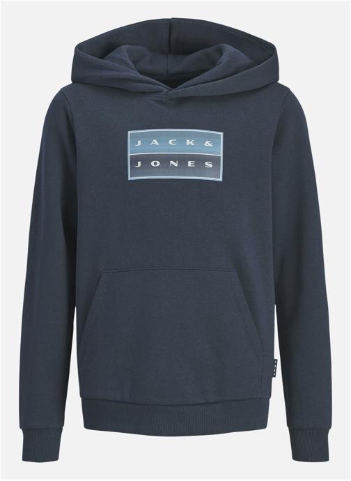 Jack & Jones Sweats à capuche Sweat coton col à capuche droit - 12298237 garçon bleu