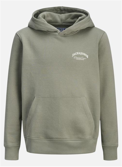 Jack & Jones Sweats à capuche Sweat coton col à capuche droit - 12269303 garçon vert