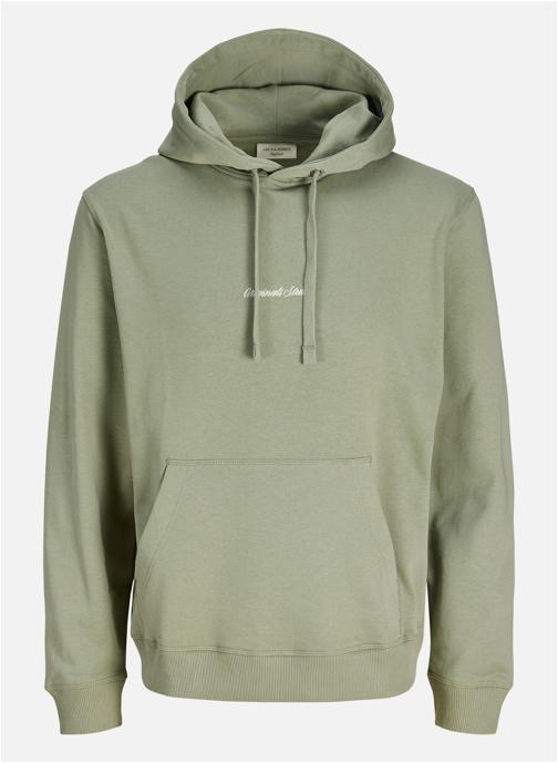 Jack & Jones Sweats à capuche Sweat coton col à capuche droit - 12282861 homme vert