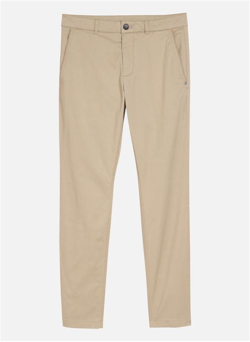 Tom Tailor Pantalons droits Pantalon coton taille intermédiaire slim - 1050805 homme beige