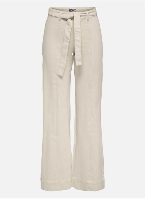 ONLY Pantalons droit Pantalon coton taille haute bootcut - 15367004 femme blanc