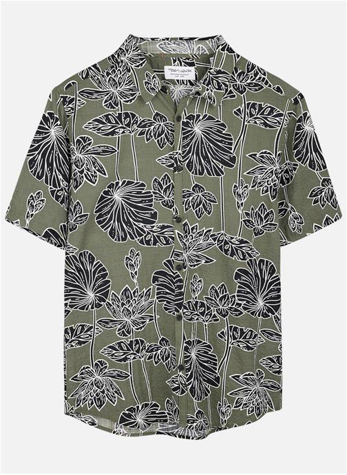 Teddy Smith Chemises Chemise à motifs droite - 10717395D homme vert