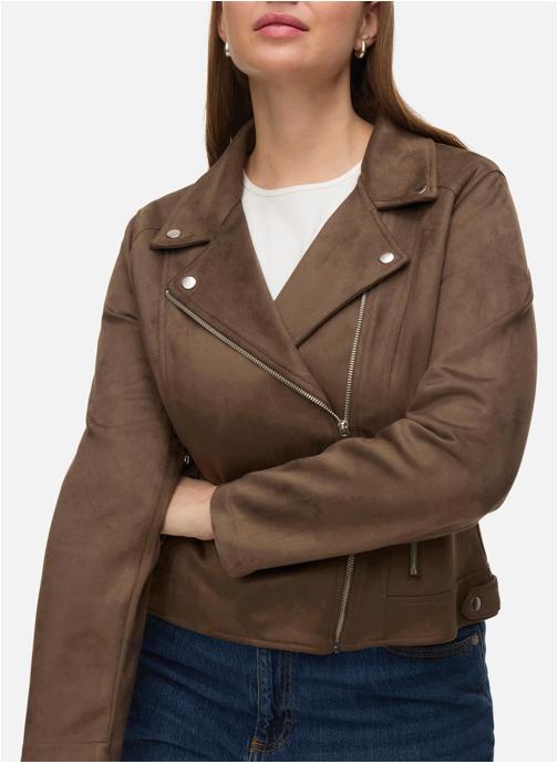 Vero Moda Curve Vestes Veste perfecto droite - 10308583 femme marron