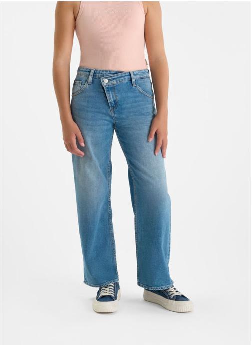Le temps des cerises Jeans droits Jeans droite CARRY Blue fille bleu