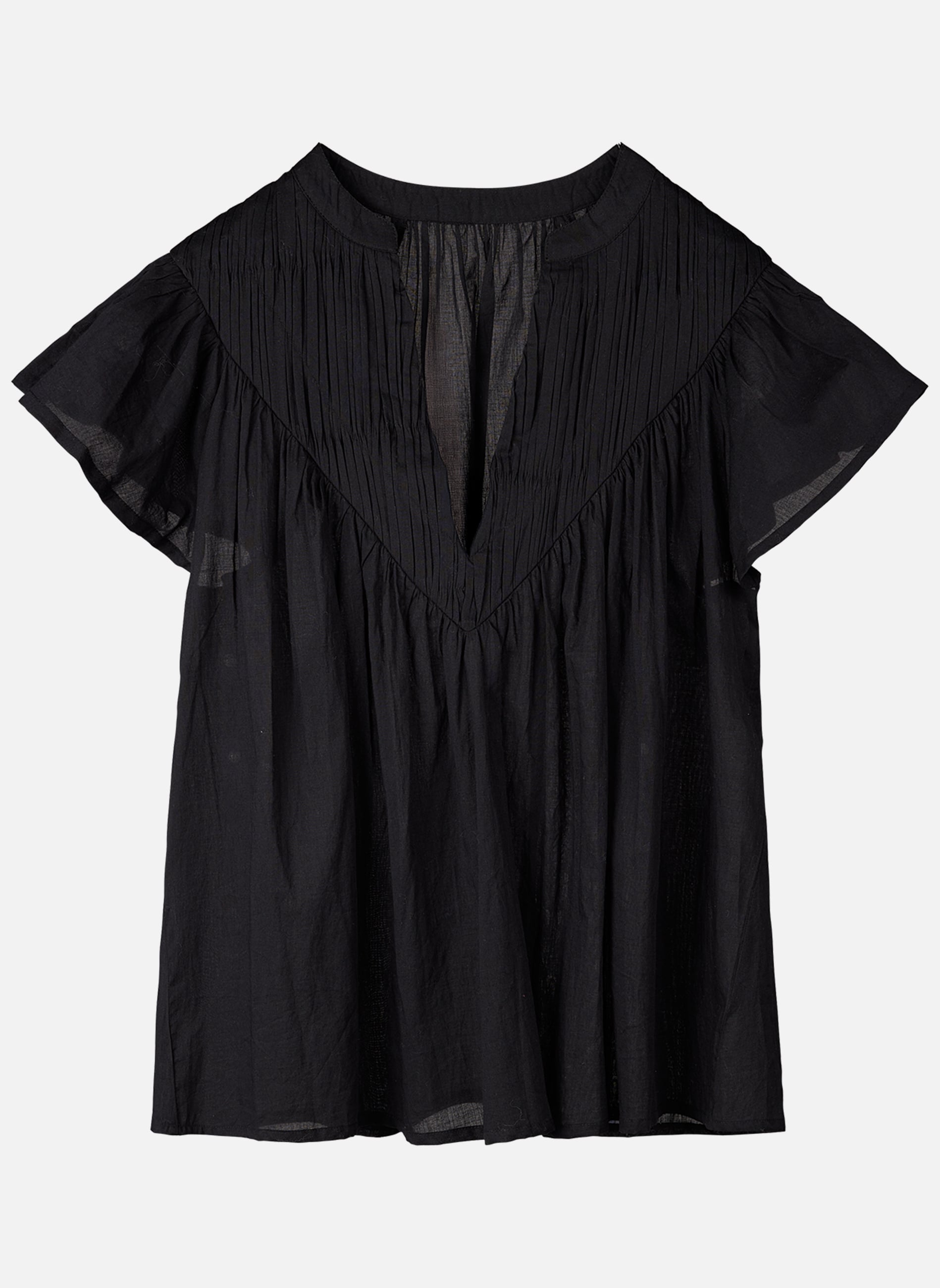 Blouses Top coton ample - 32318075D femme noir Teddy Smith Blouses Top coton ample - 32318075D femme noir Noir
