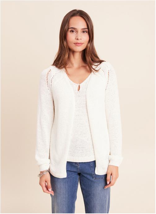 Bréal Gilets MIGIESCAPE femme blanc