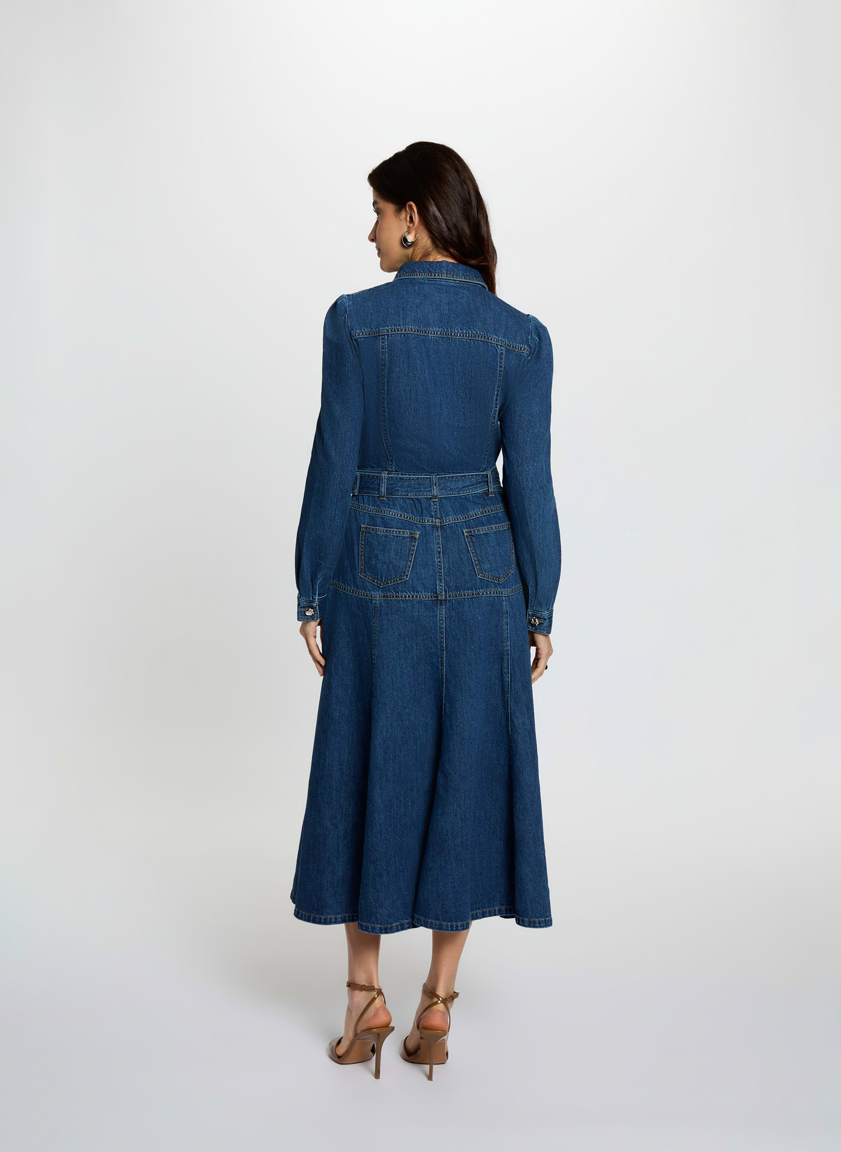 Robes 261-RBIMA femme bleu Morgan Robes 261-RBIMA femme bleu Bleu denim