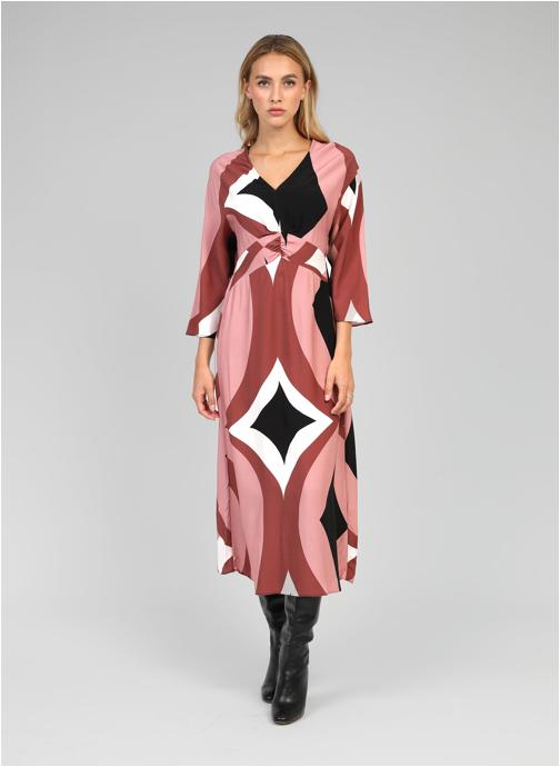An'ge Robes ROBE MIDI MASAMY galimo rose femme rose