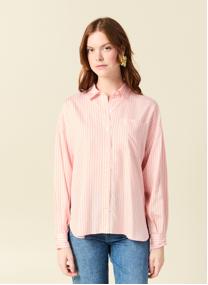 Chemises CHEMRAYPLIF femme rose Bonobo Chemises CHEMRAYPLIF femme rose Rose