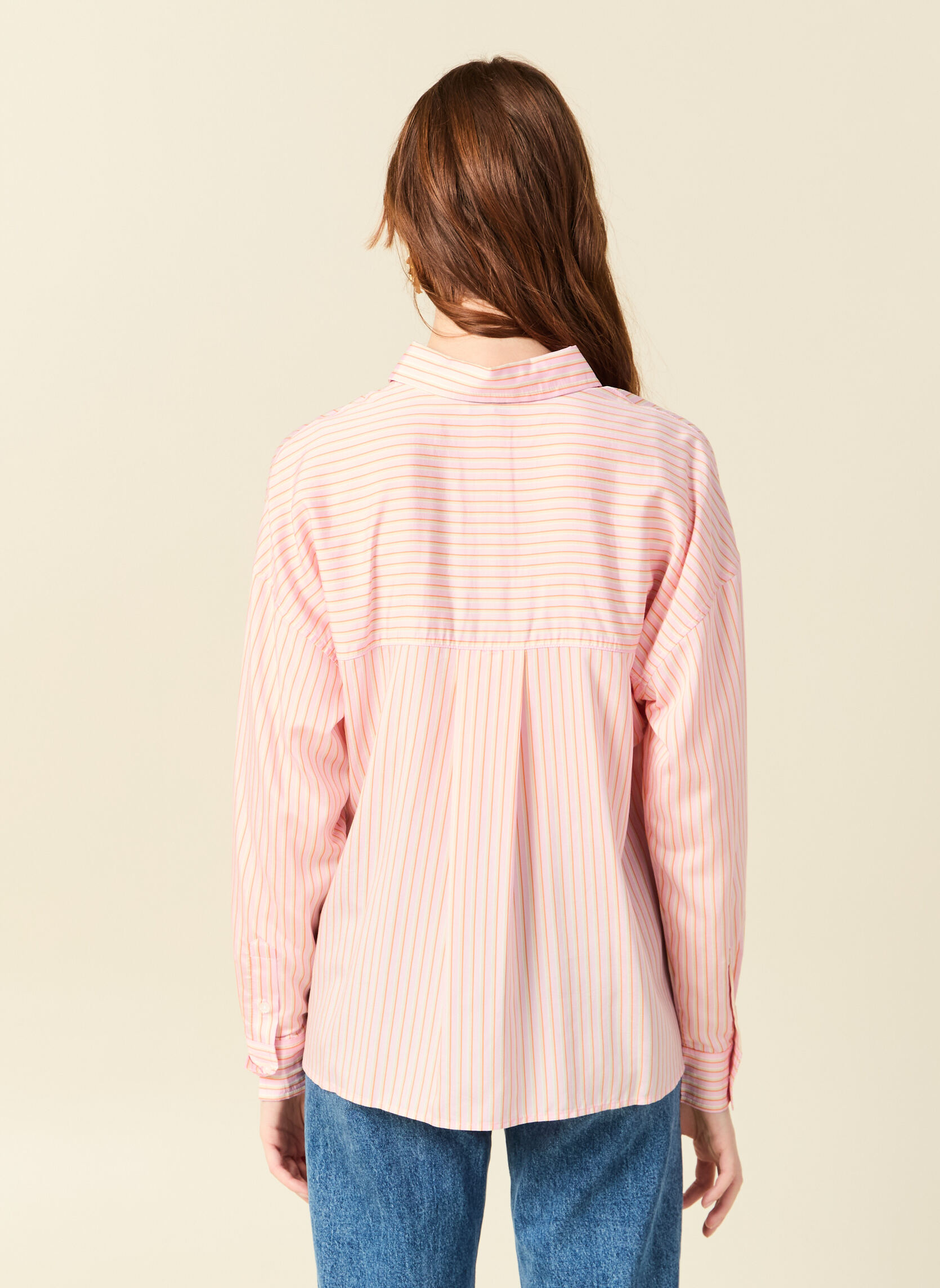 Bonobo Chemises CHEMRAYPLIF femme rose | Sarenza France