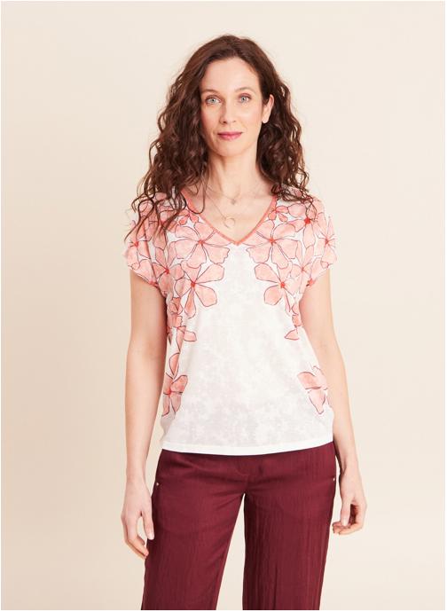 Bréal Tee-shirts TIMALOFLOR femme blanc