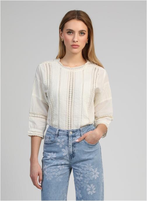 An'ge Blouses BLOUSE SAMILOU ecru femme blanc