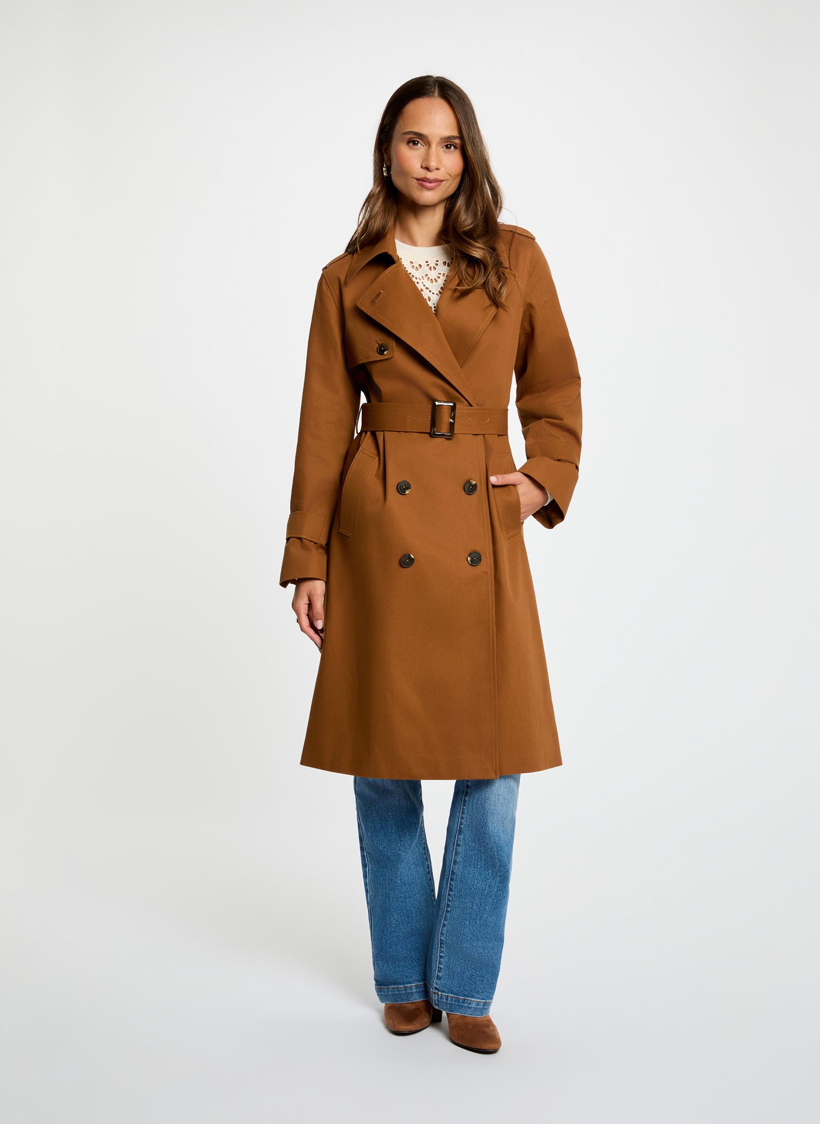 Trench-coats 261-GPRUNE femme marron Morgan Trench-coats 261-GPRUNE femme marron Marron