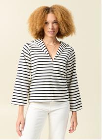Tee-shirts RAYE2LONF femme blanc Bonobo Tee-shirts RAYE2LONF femme blanc Blanc & bleu