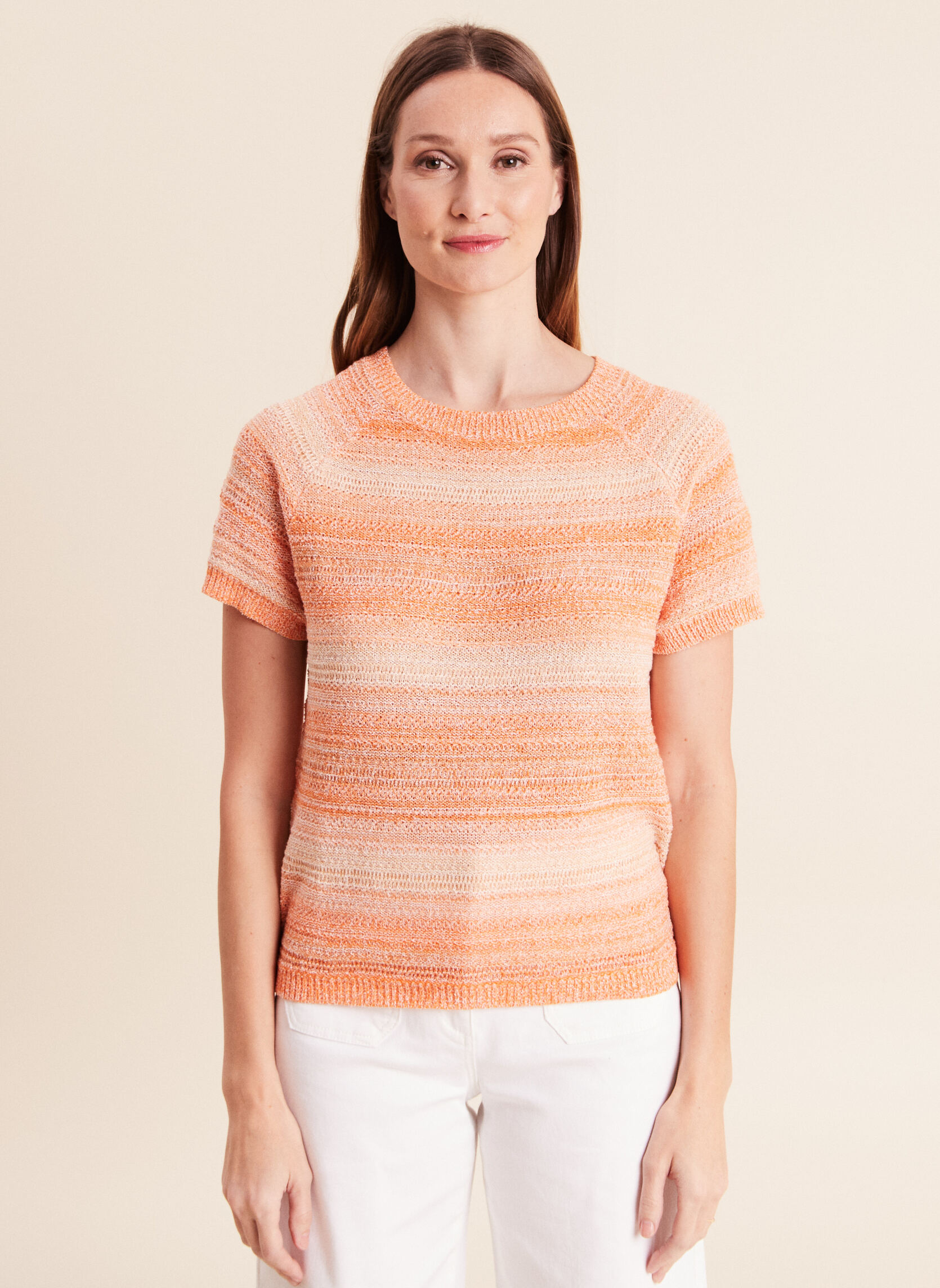 Pulls MIFLODYE femme orange Bréal Pulls MIFLODYE femme orange Orange fluo