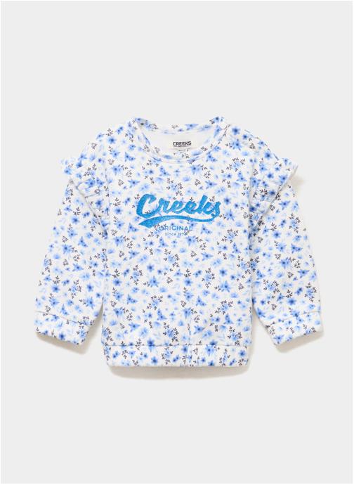 CREEKS Sweats CREB2_SURICANEW_AOP fille blanc