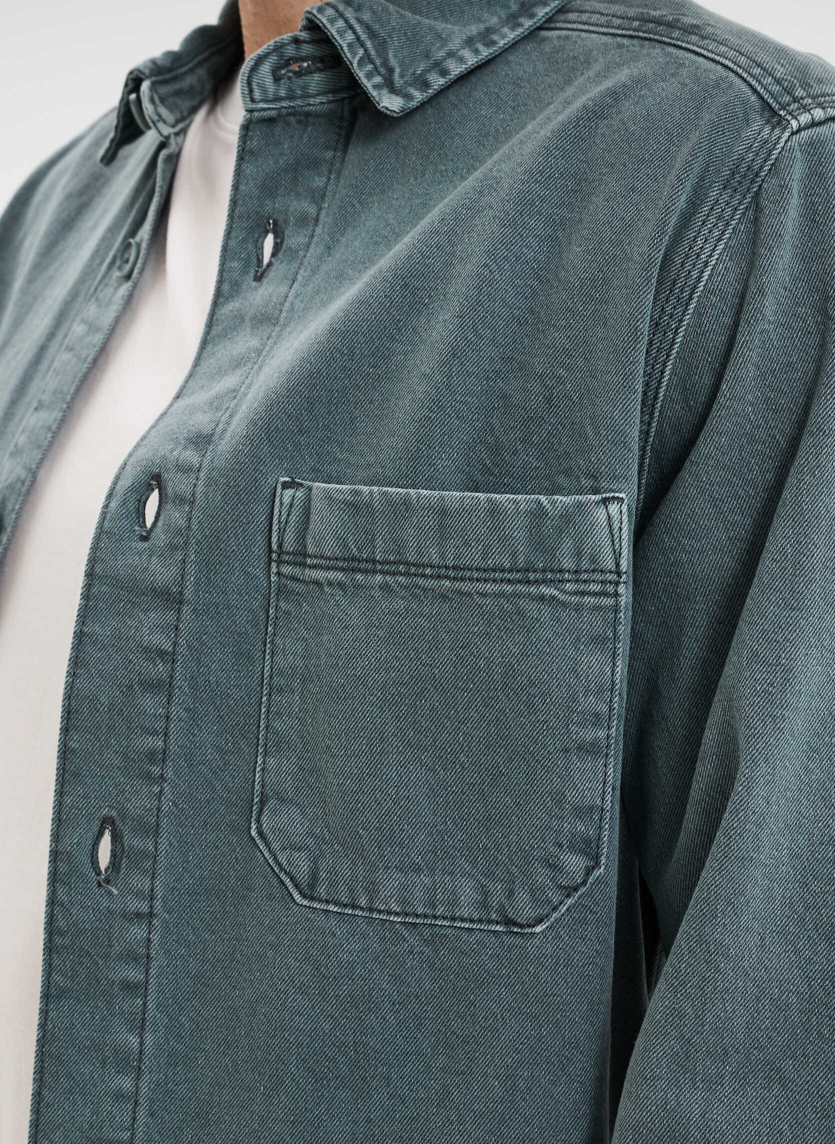 Chemise Homme Carreaux Vert Liberto - Taille L, Coton, Occasion Très Bon état
