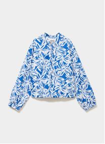 Gilets Gilet - CRE4_GAUFRETTE fille blanc CREEKS Gilets Gilet - CRE4_GAUFRETTE fille blanc Blanc & bleu