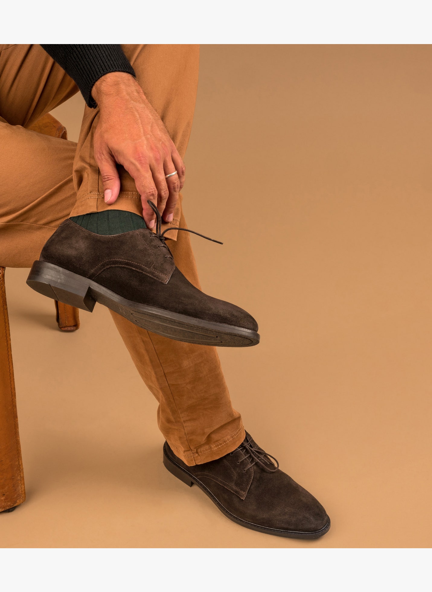 Derbies LAWDIER homme marron Bocage Derbies LAWDIER homme marron Marron foncé