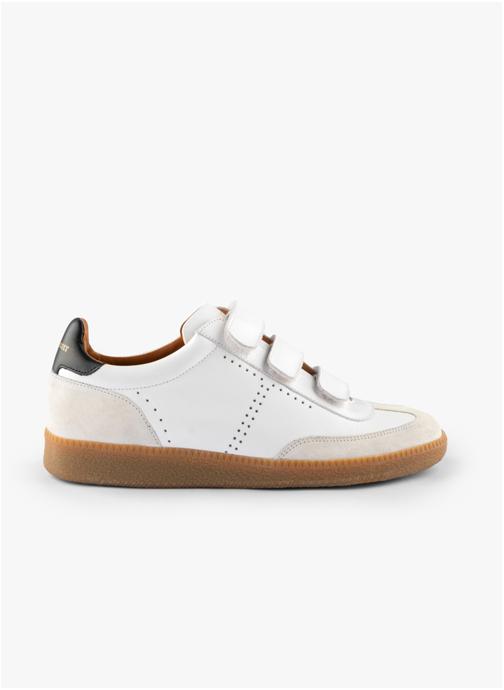 Maison Toufet Baskets basses Basket Susanna - Blanc / Noir femme blanc