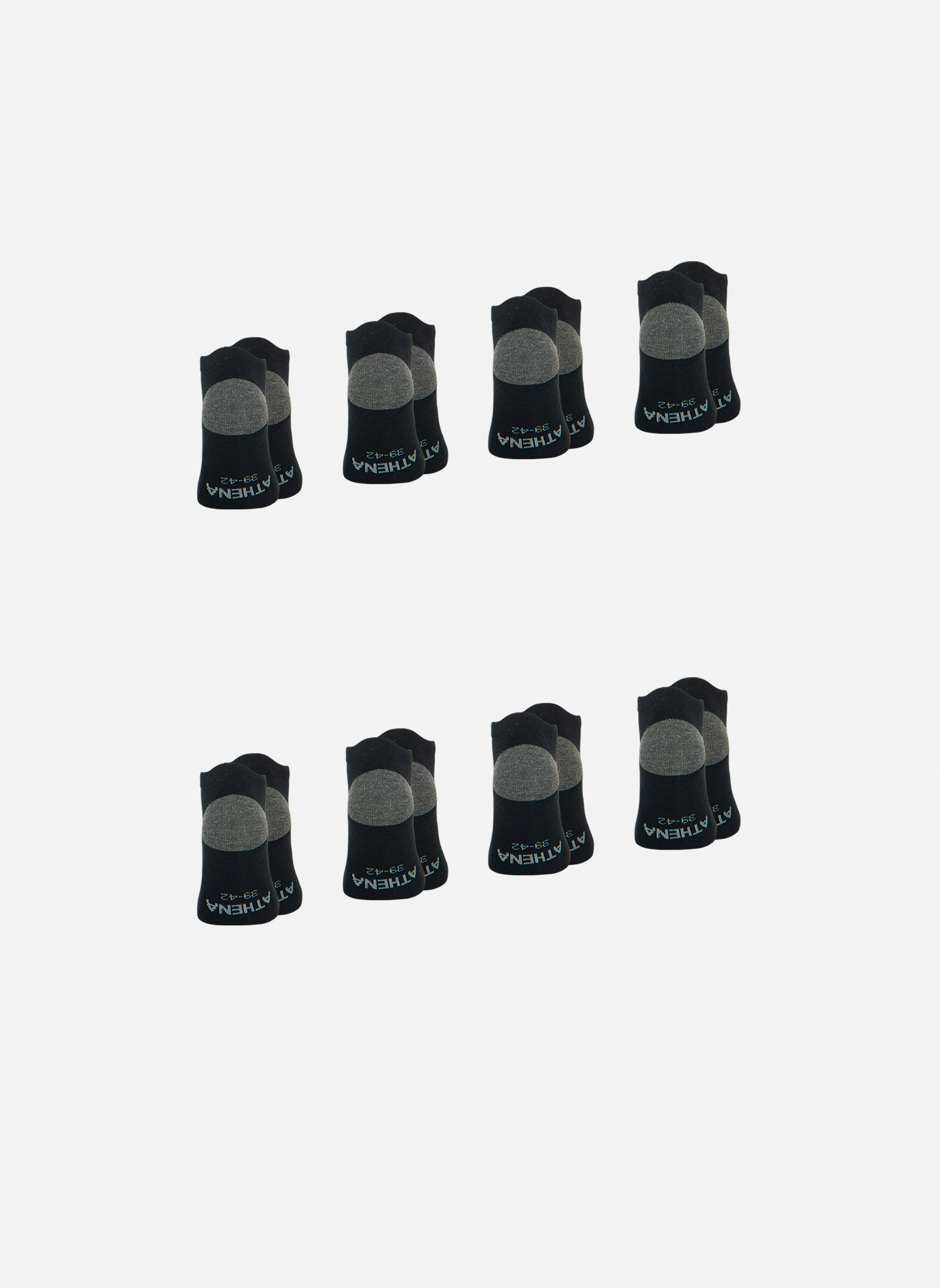Socquettes ECOPACK SPORT homme noir ATHENA Socquettes ECOPACK SPORT homme noir Noir