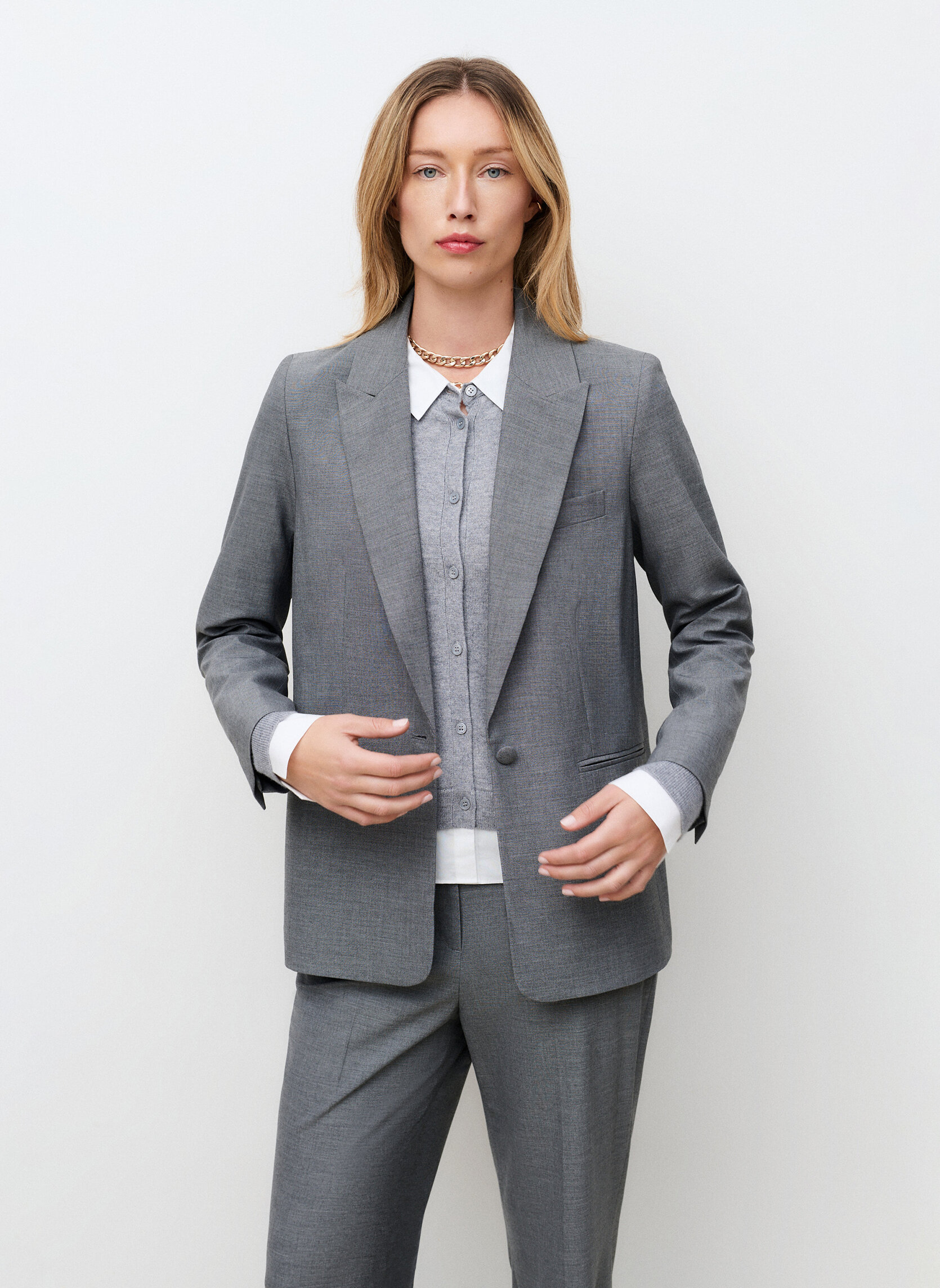 Vestes de costume 261V-VPODIUM femme gris Caroll Vestes de costume 261V-VPODIUM femme gris Gris