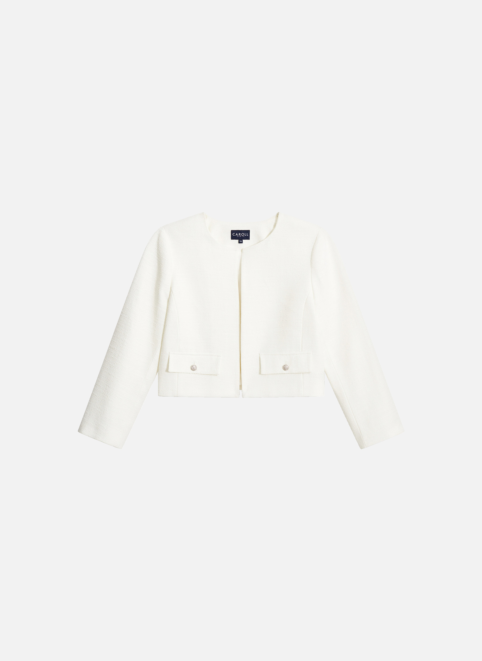 Vestes de costume 251V-VIRTUEL femme blanc Caroll Vestes de costume 251V-VIRTUEL femme blanc Blanc