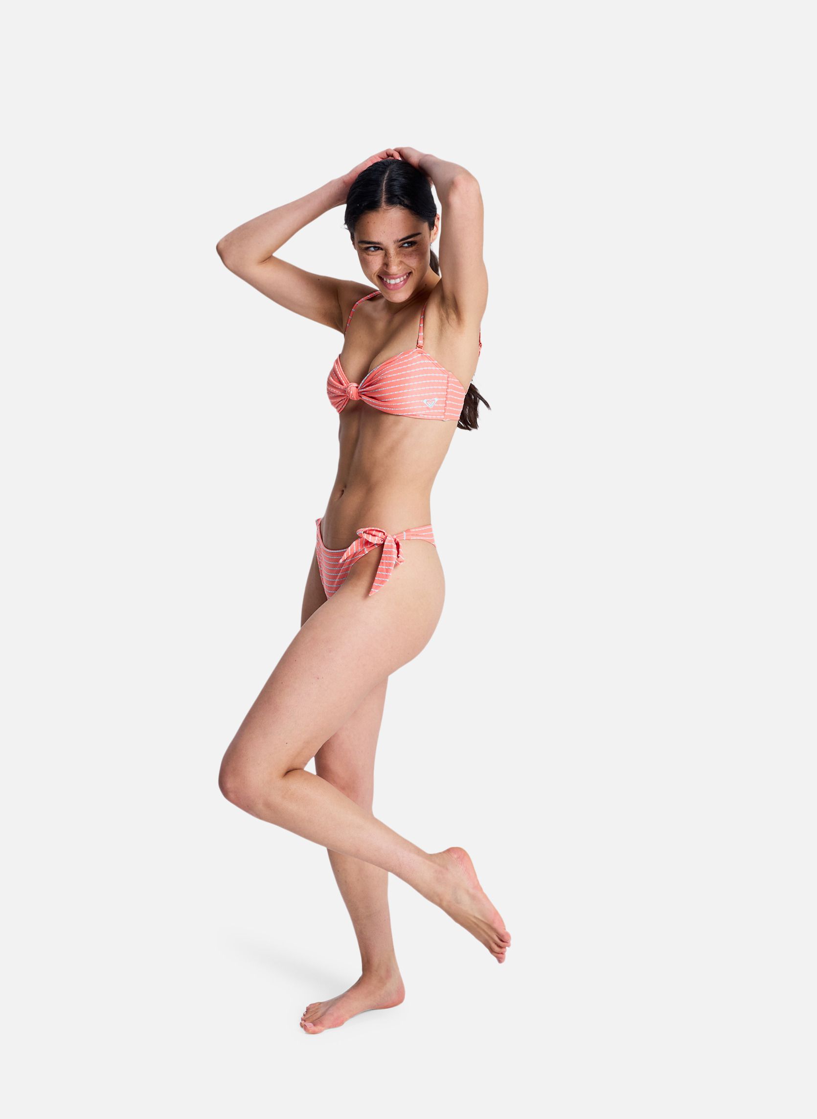 Bas de maillot culotte Wavy Baby Tie-Side Tanga femme orange Roxy Bas de maillot culotte Wavy Baby Tie-Side Tanga femme orange Orange