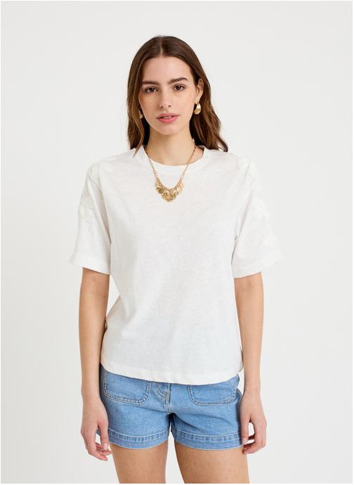 Cache Cache Tee-shirts KLINCORNELY femme blanc