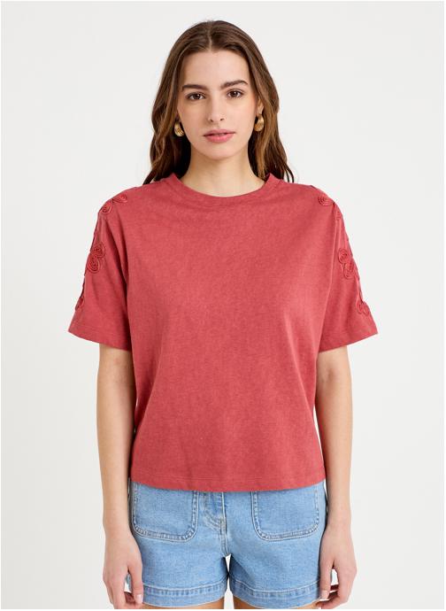 Cache Cache Tee-shirts KLINCORNELY femme rouge