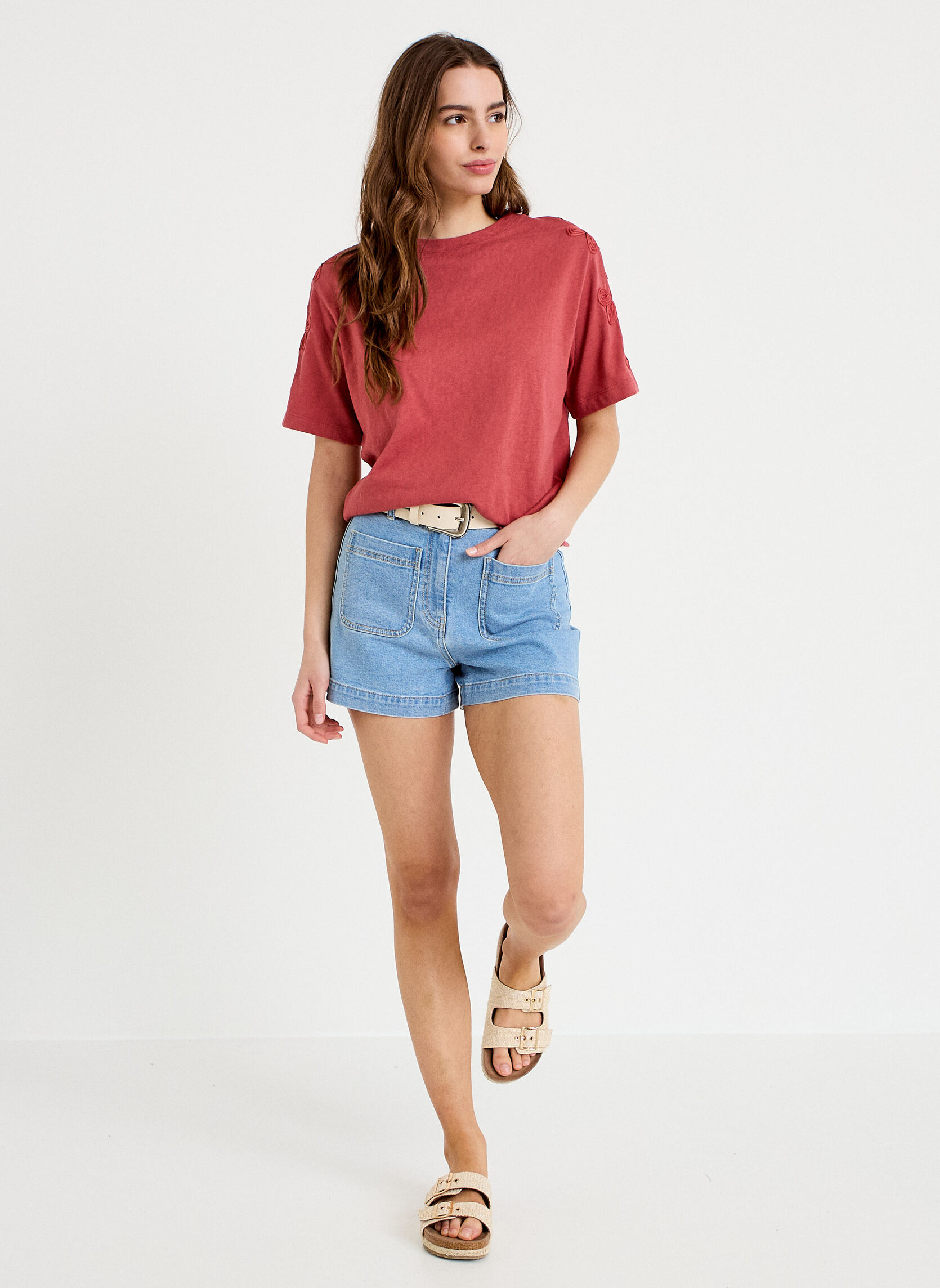 Tee-shirts KLINCORNELY femme rouge Cache Cache Tee-shirts KLINCORNELY femme rouge Rouge