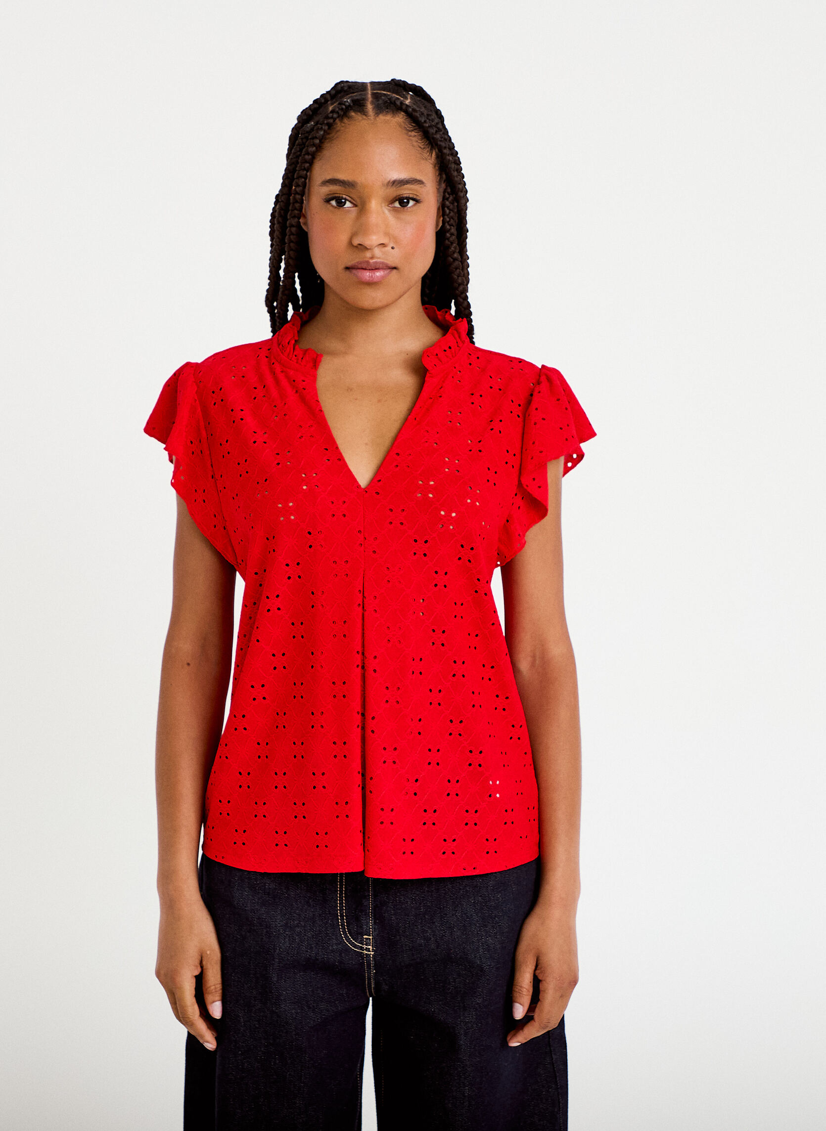Tee-shirts KAJOURBLOUSE femme rouge Cache Cache Tee-shirts KAJOURBLOUSE femme rouge Rouge
