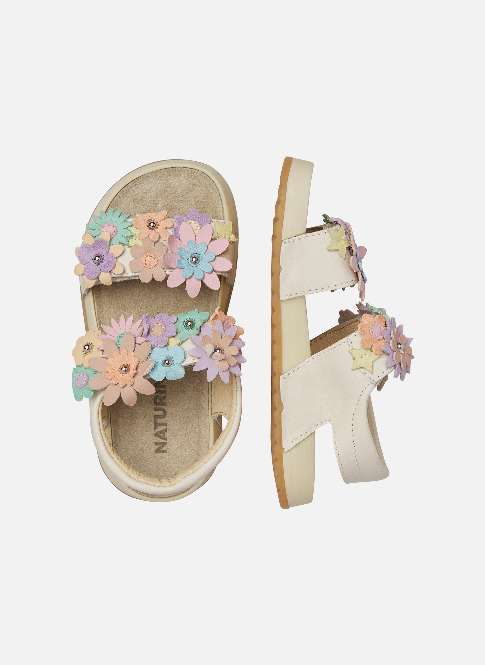 Sandales Sandales NUMEES 2. Blanc- fille blanc Naturino Sandales Sandales NUMEES 2. Blanc- fille blanc Blanc