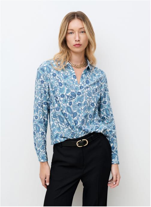 Caroll Blouses 261C-CLOVELY femme bleu
