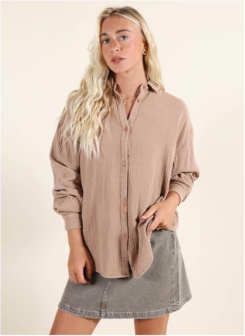 Oxbow Chemises DOMINGO femme marron