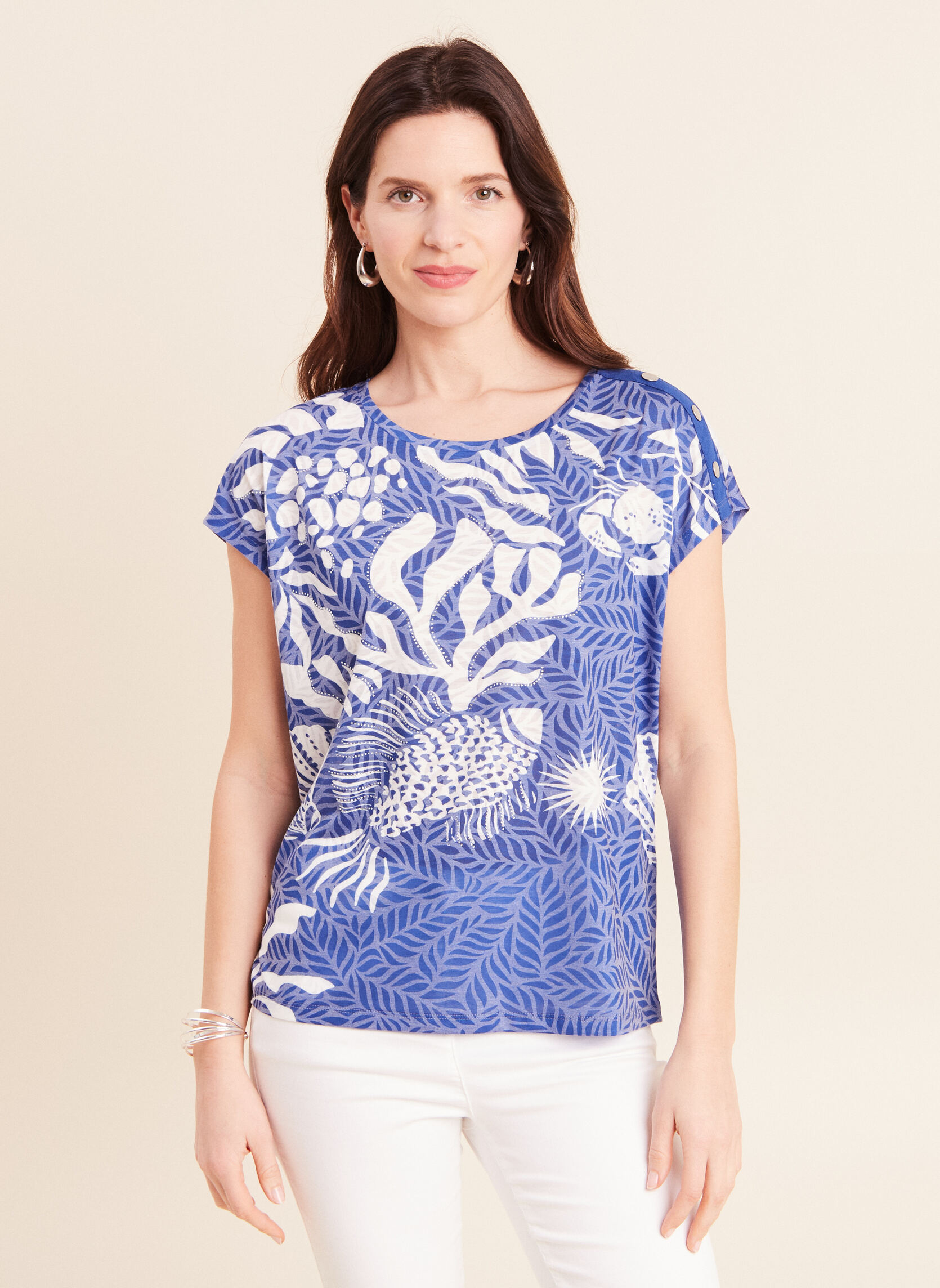 Tee-shirts TICOLOWAVE femme bleu Bréal Tee-shirts TICOLOWAVE femme bleu Bleu foncé